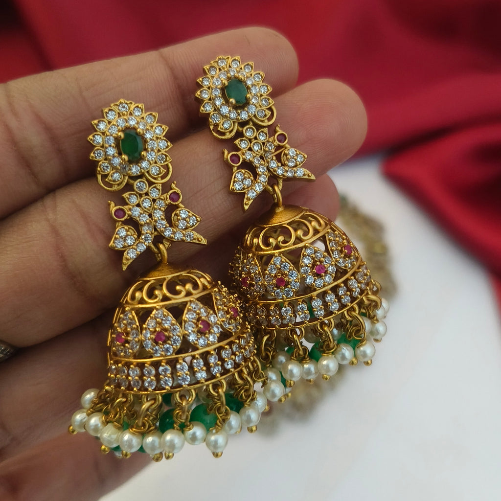Divine Heritage Matte Jhumkas E-31040
