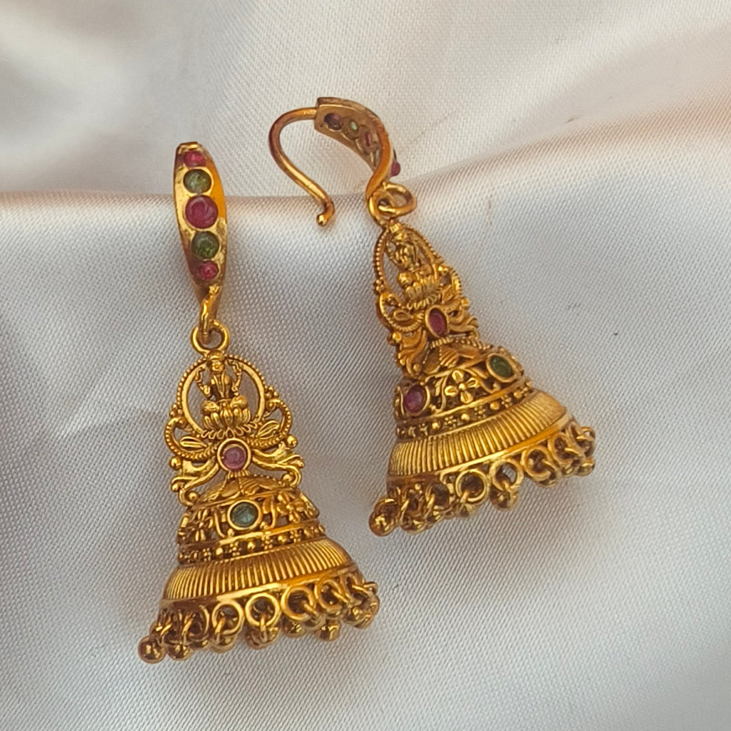 Matt premium jhumka single hook E-31042