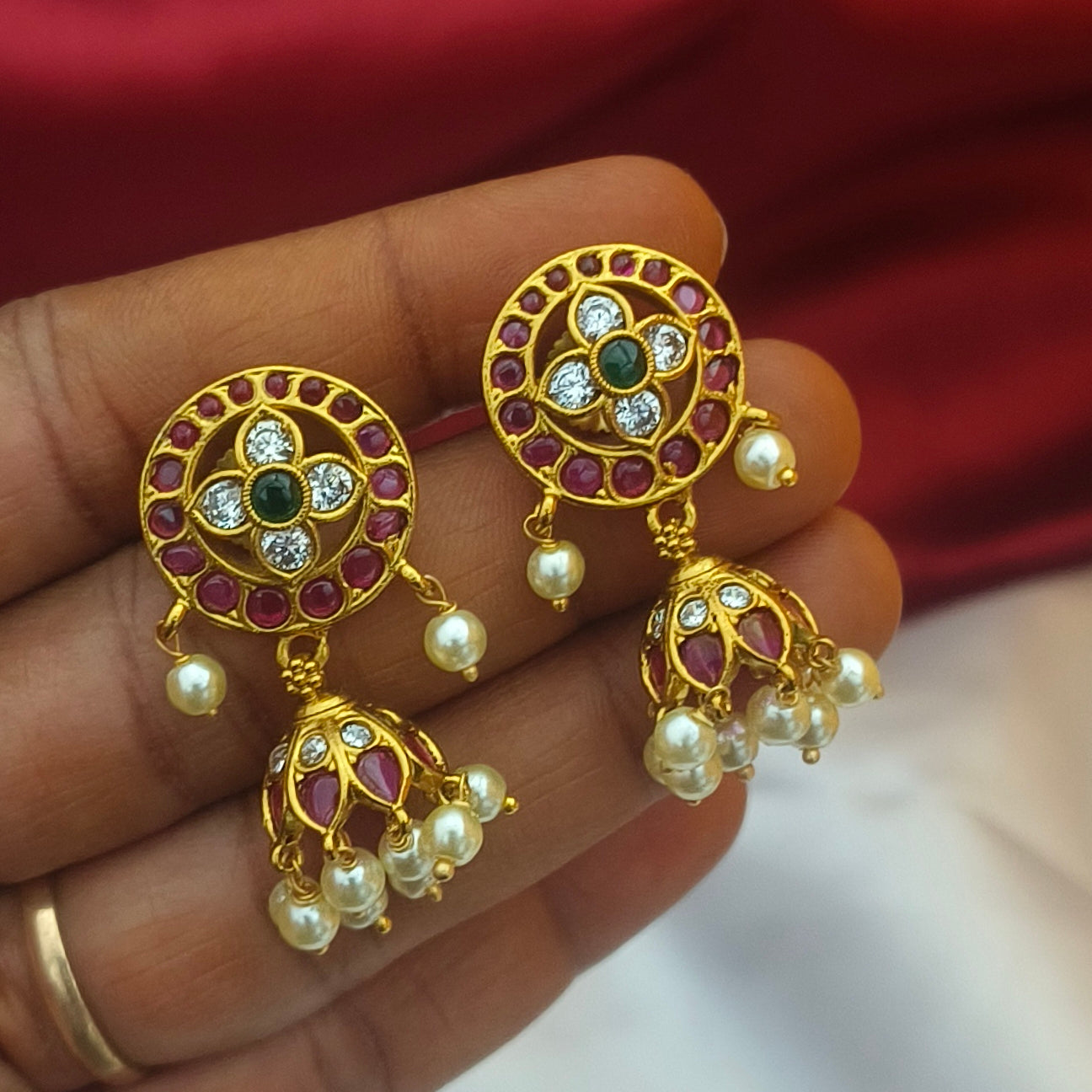 Royal Heritage Guttapusalu Jhumkas E-31043