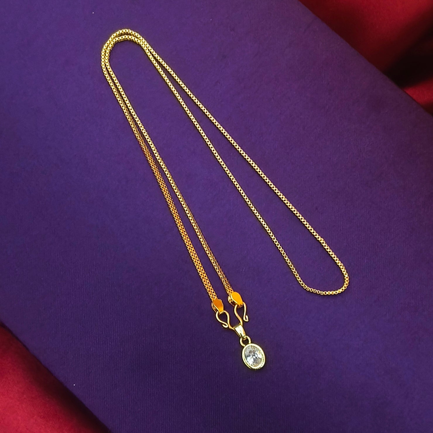 Sparkling diamond replica short chain DL -21039