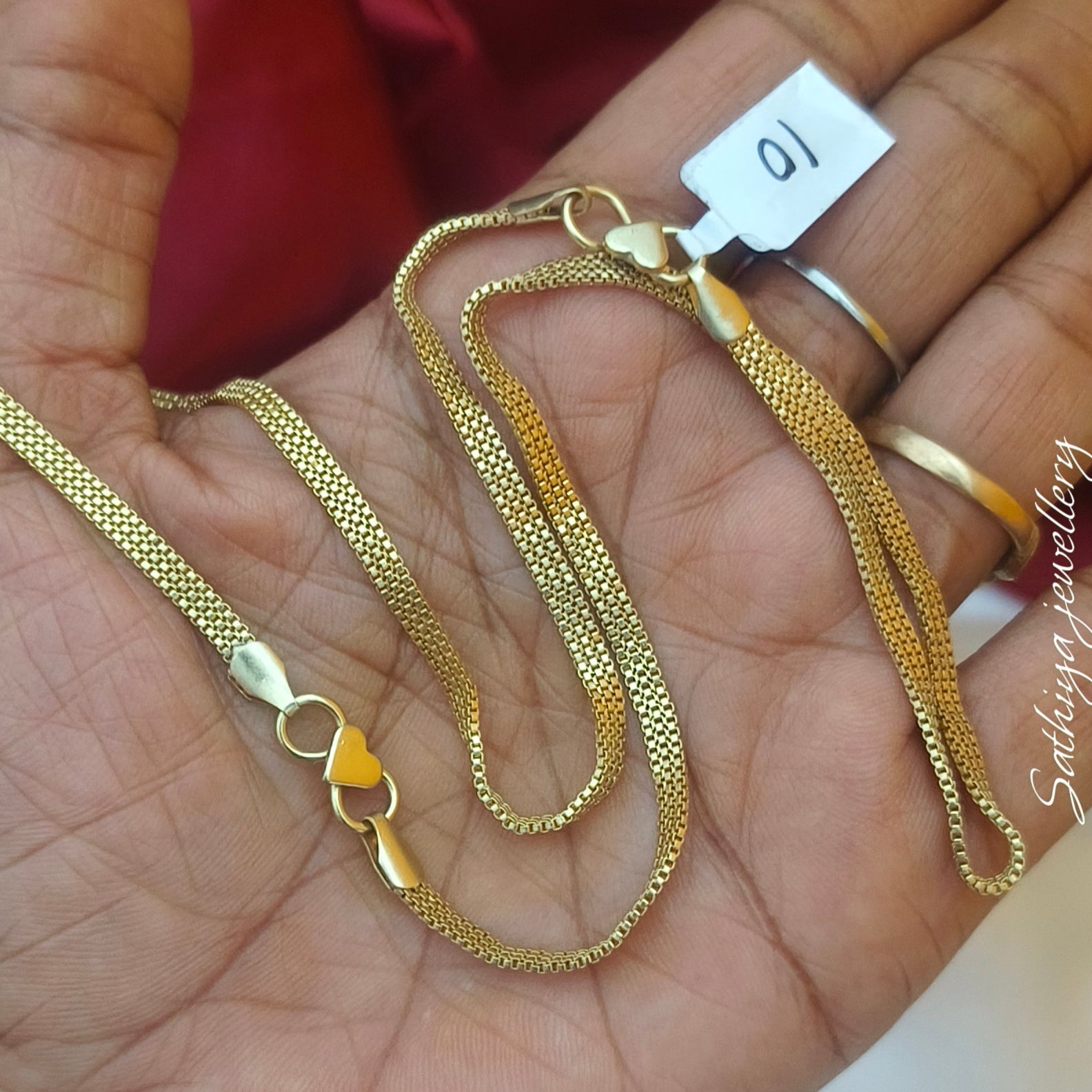 Pure impon unpolished anklet plain AN- 81006