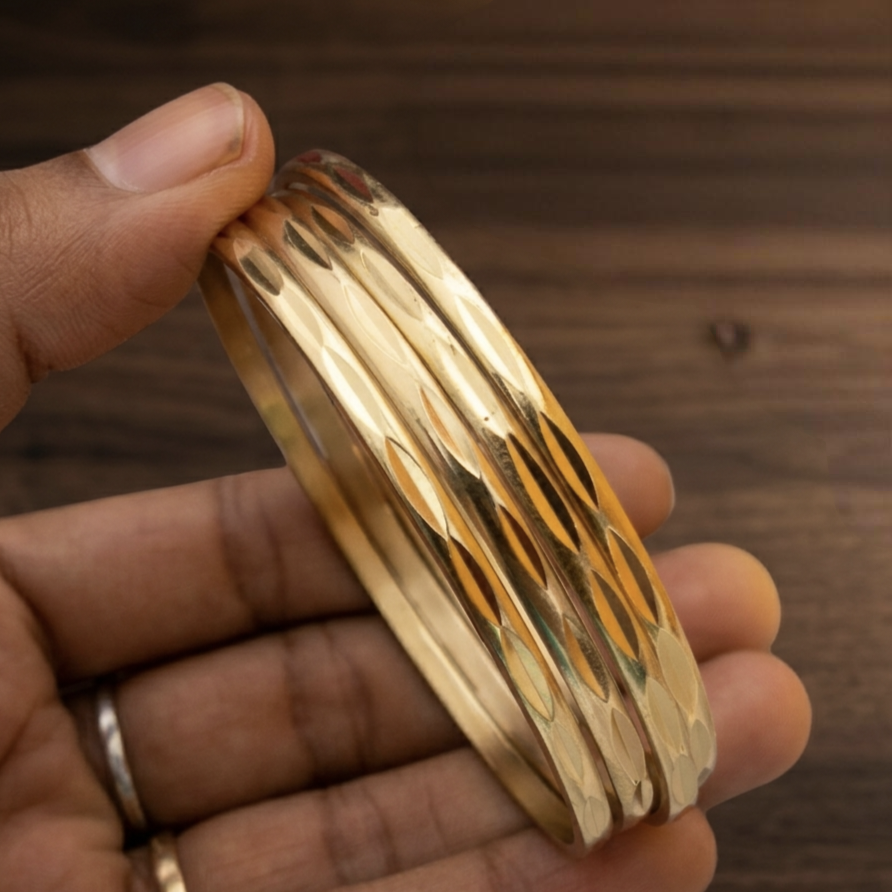Pure impon unpolished bangles B- 61023