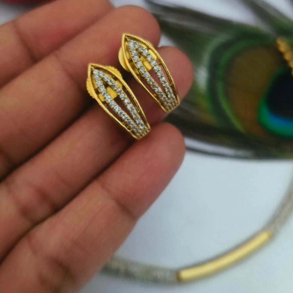 Sleek Hasli Necklace & Earring Set N- 41033