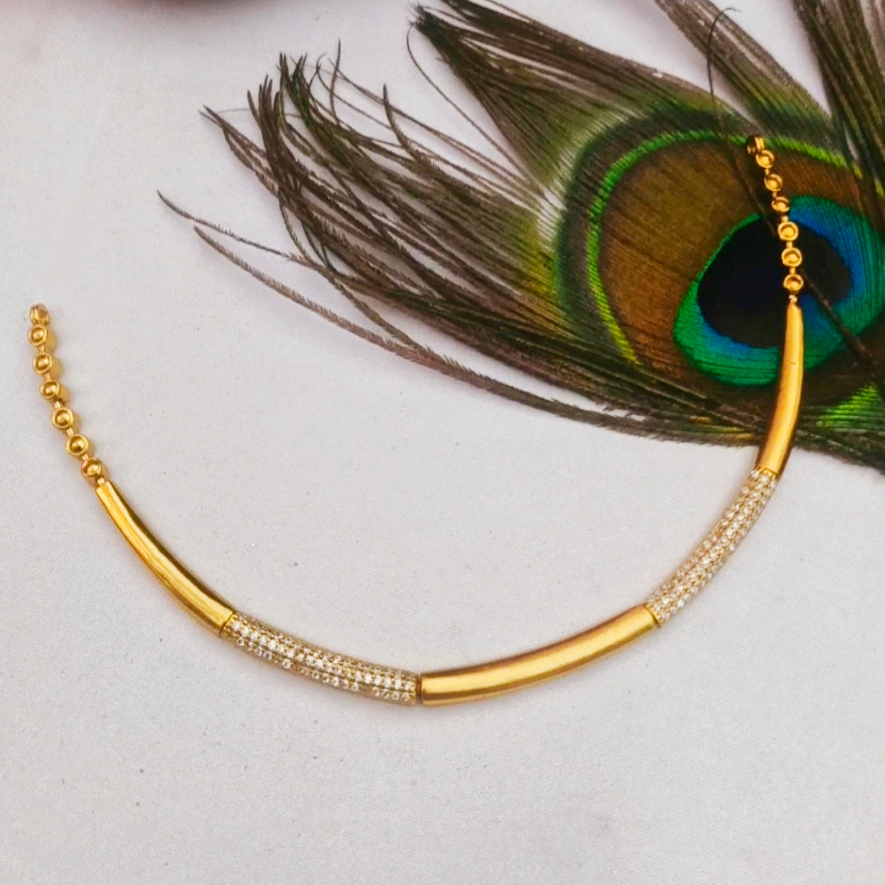 Sleek Hasli Necklace & Earring Set N- 41033