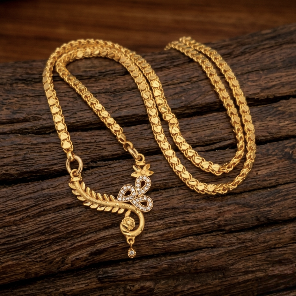 One gram forming dollar and chain DL - 21041