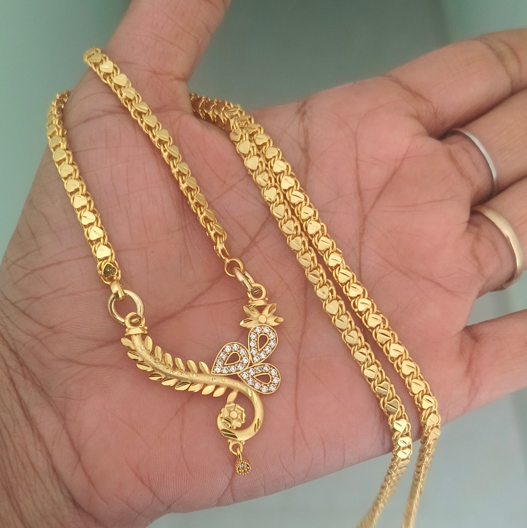 One gram forming dollar and chain DL - 21041