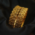 Premium Matte Finish Antique Temple Bangles B - 61027