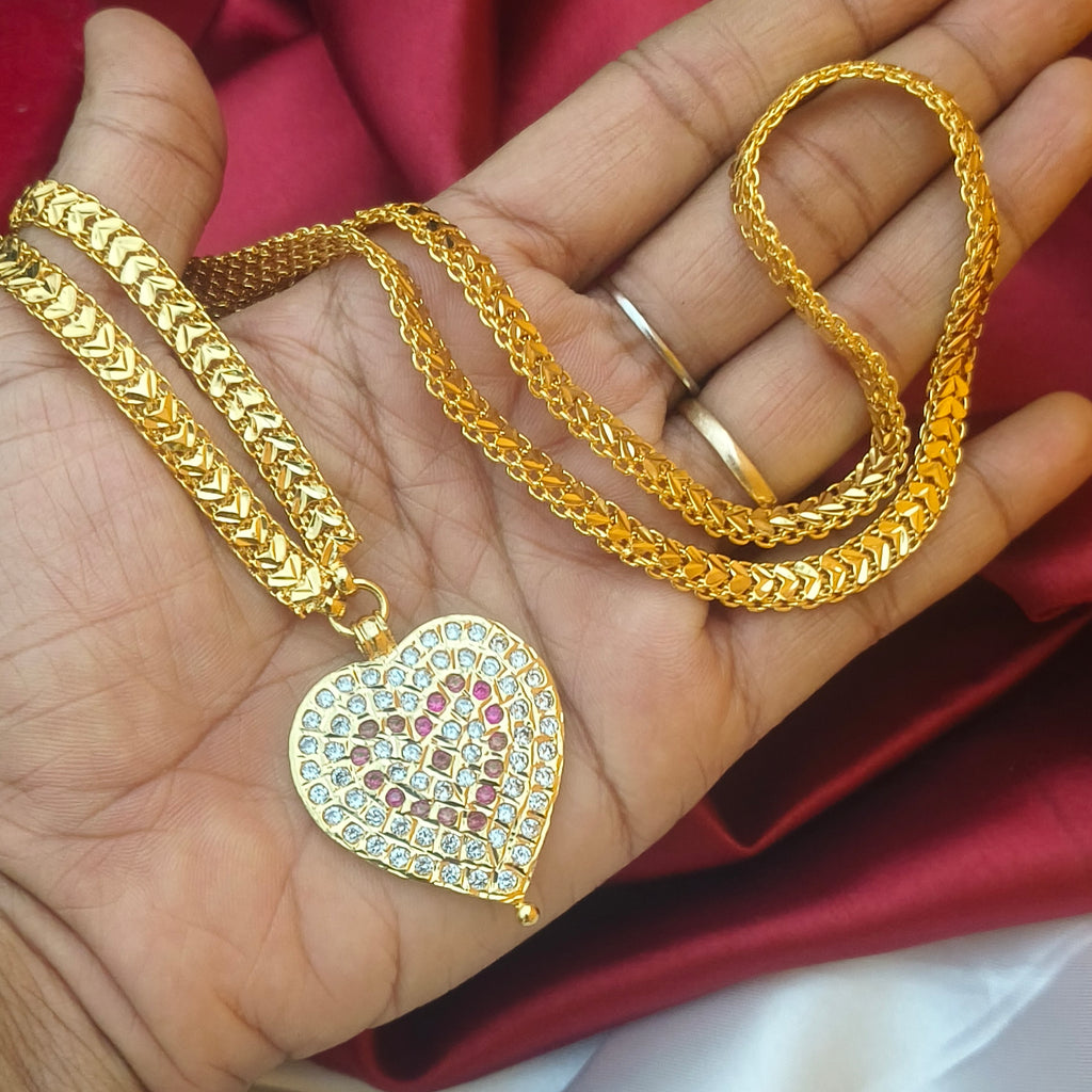 Heart pattern Impon doller chain DL-21046