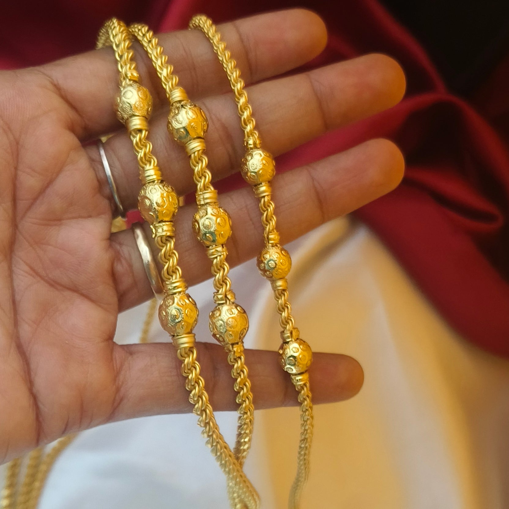 One gram Forming ball Mugappu Chain Ch-11014