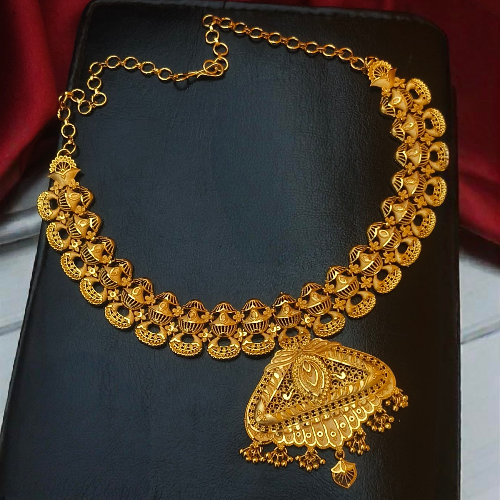 Turkish style one gram forming necklace N - 41036
