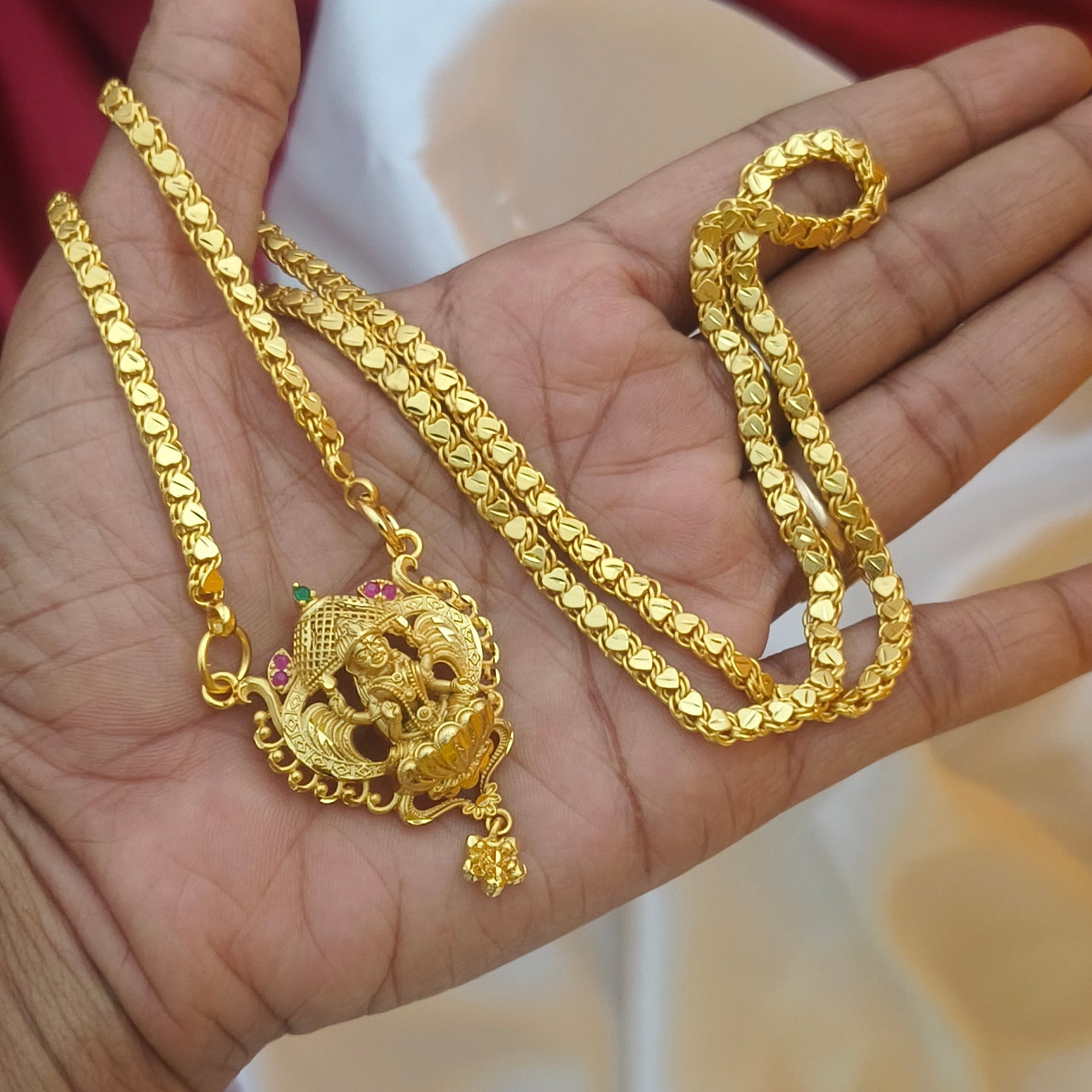 Heritage look one gram forming doller and chain DL- 21045