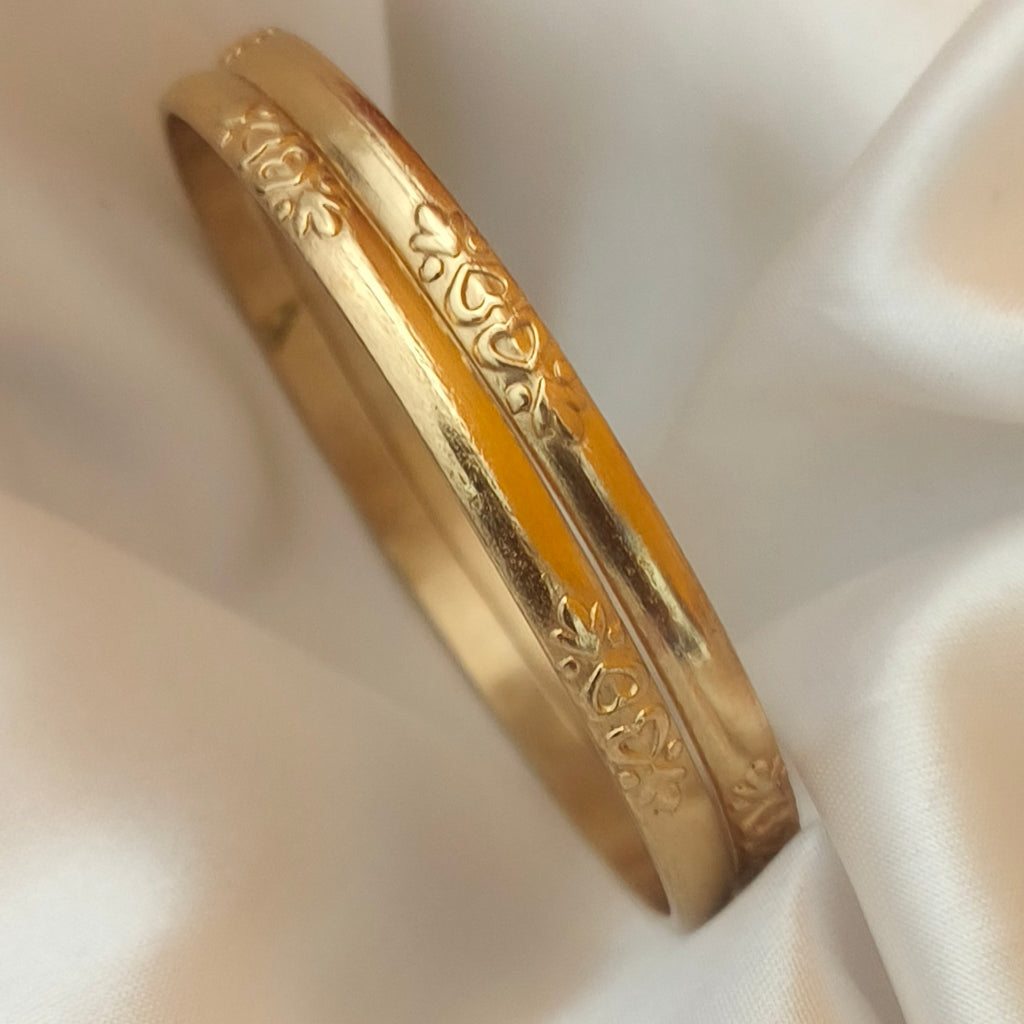 Pure impon heart bangles water resistant B- 61031