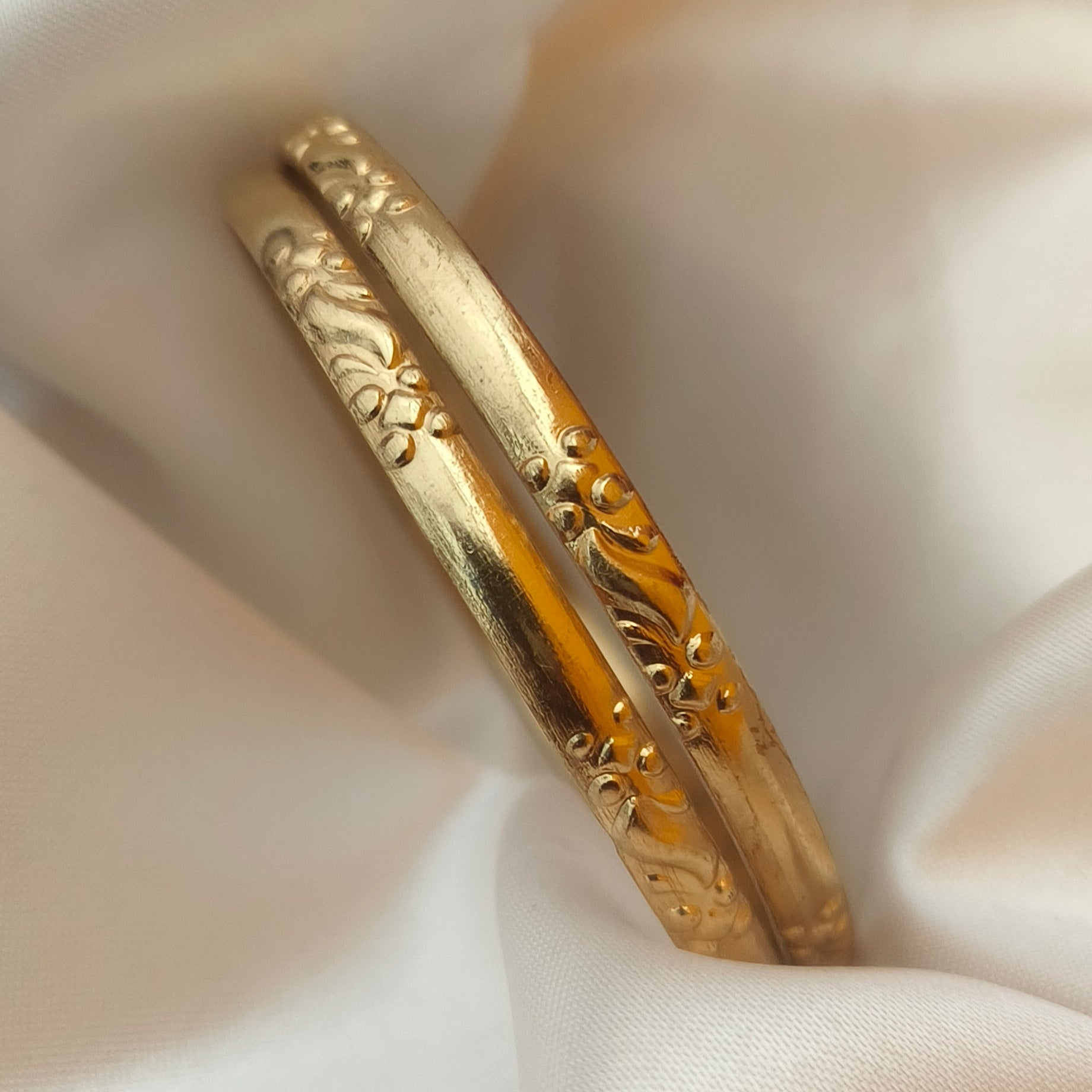 Pure Impon unpolished bangles B-61033