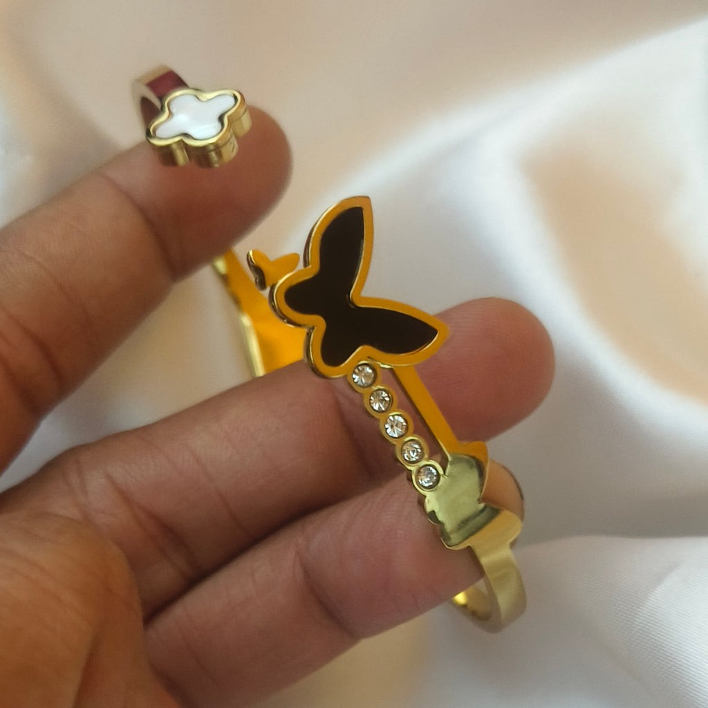 Stainless-steel anti tarnish butterfly bracelet BR- 51036