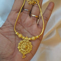 Floral pattern forming necklace N-41038