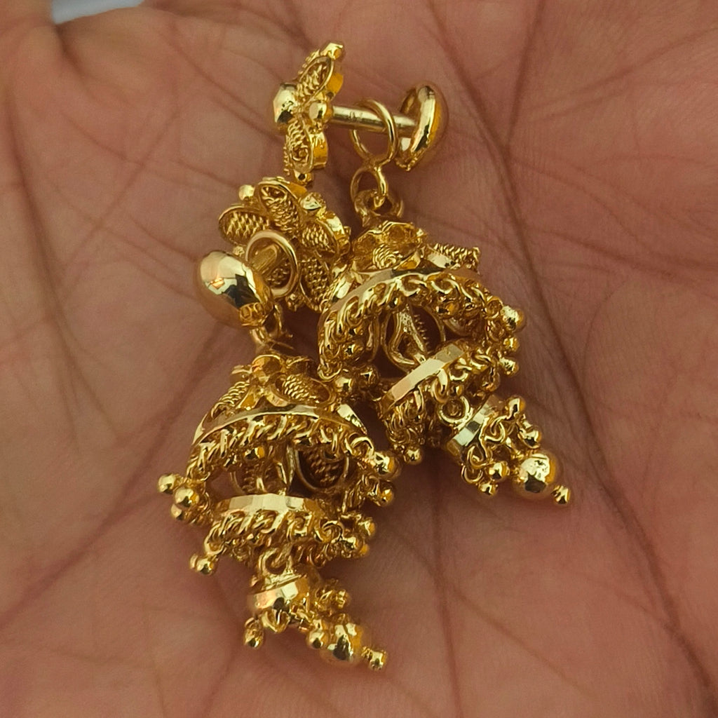 Detachable pattern Step jhumka E- 31057