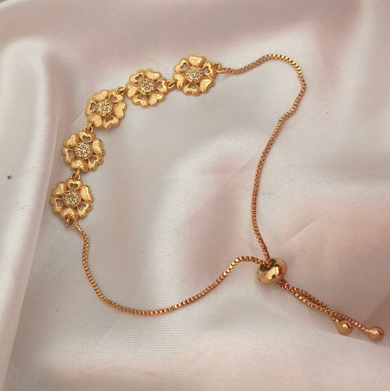 Adjustable Floral bracelet