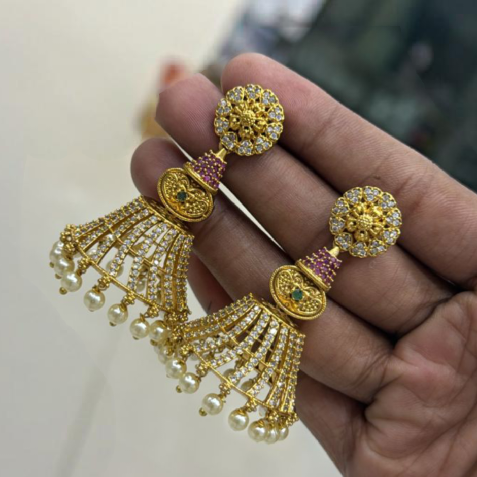 Grand wedding jhumka E-31061