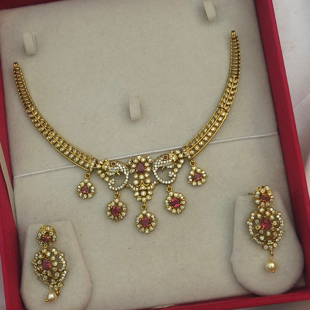 Premium quality matt finished necklace N- 41040