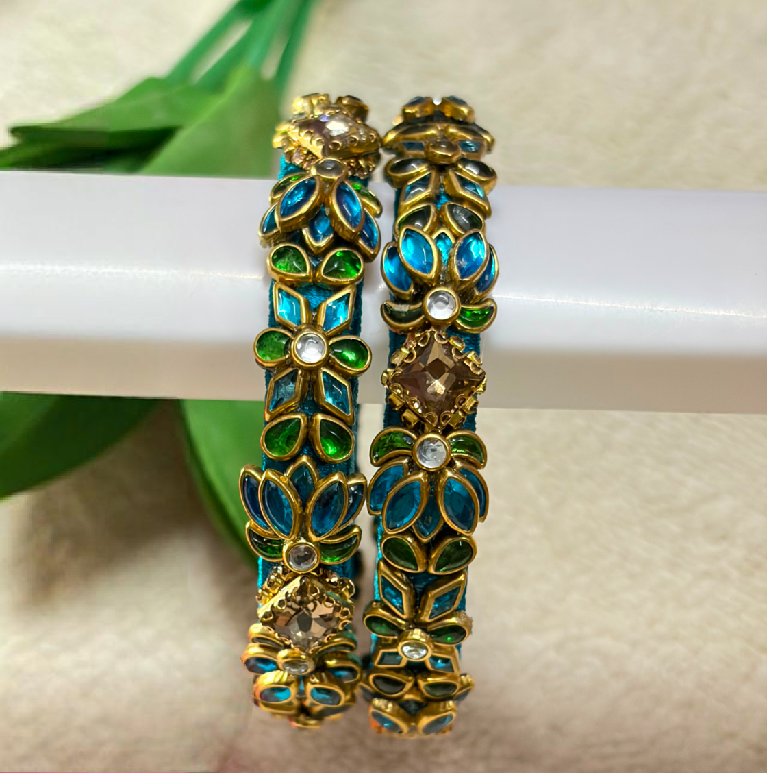 Silk thread bangles B-61037