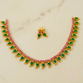 Trending mango necklace palak design N- 41041