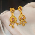 Forming earrings gold alike E- 31074