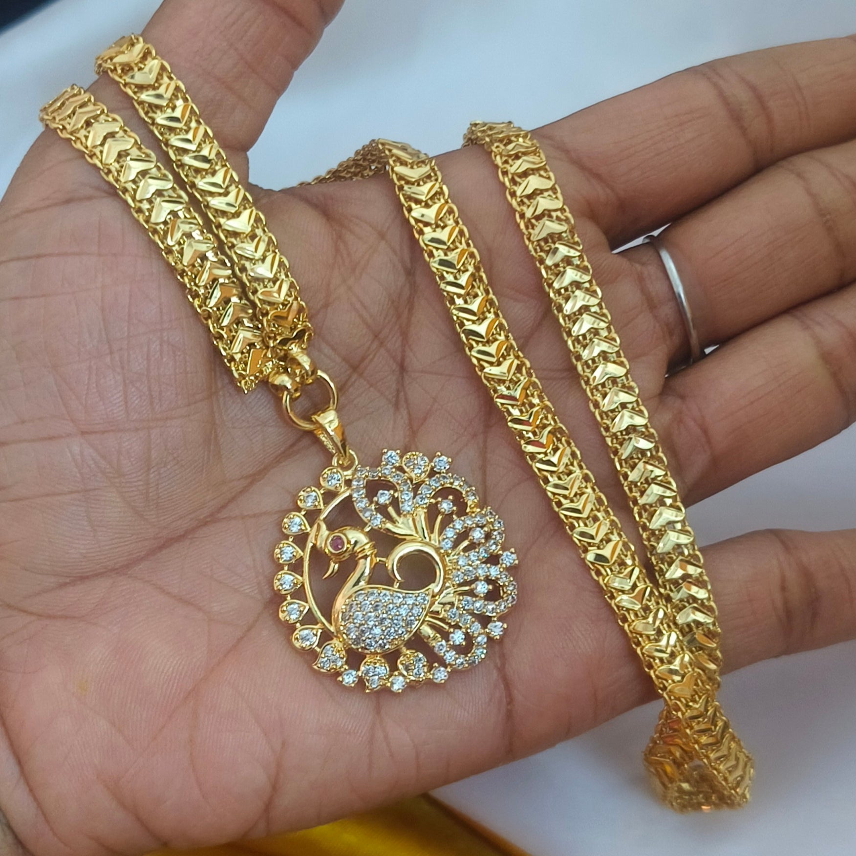 Peacock dollar chain DL- 21076
