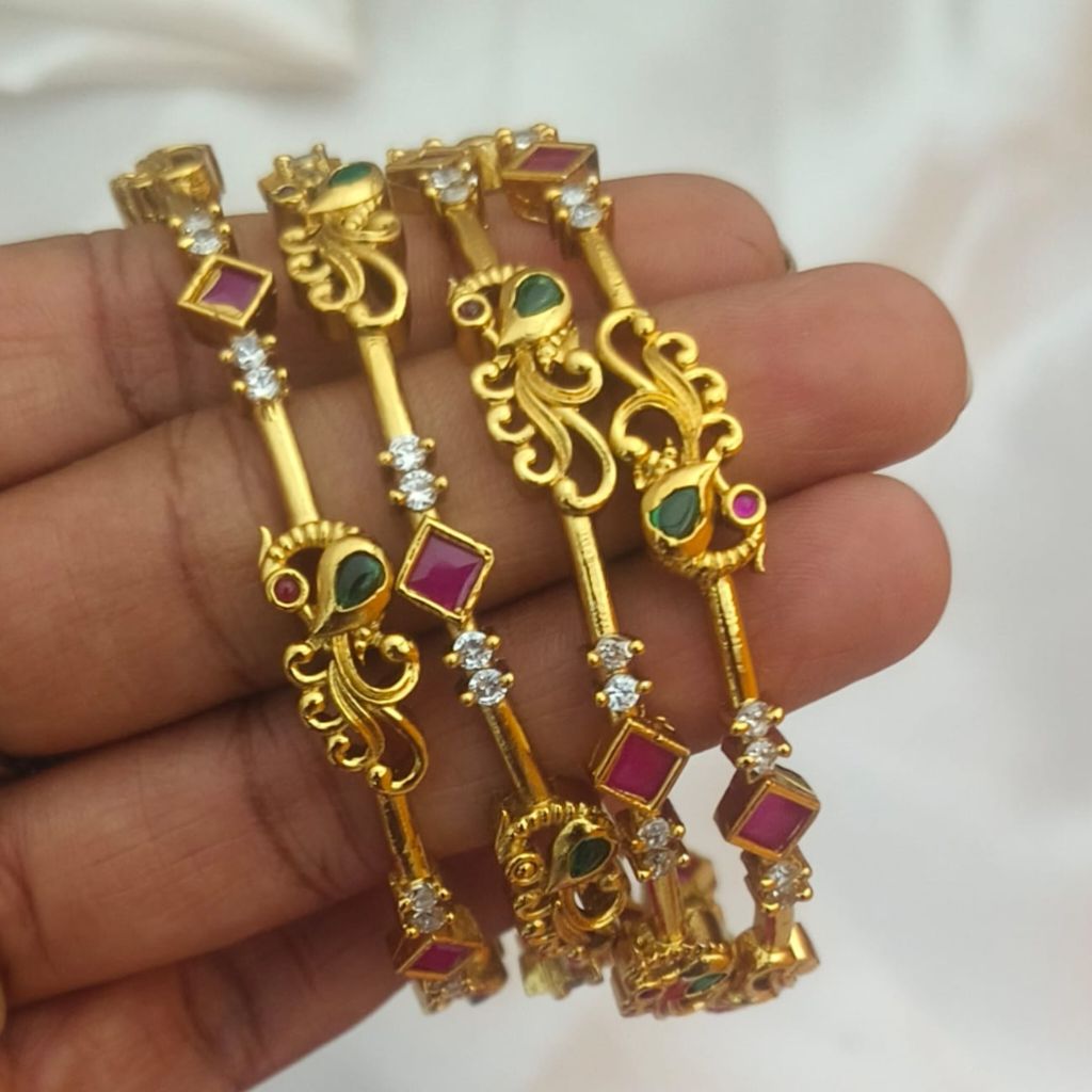 Peacock bangles B- 61038
