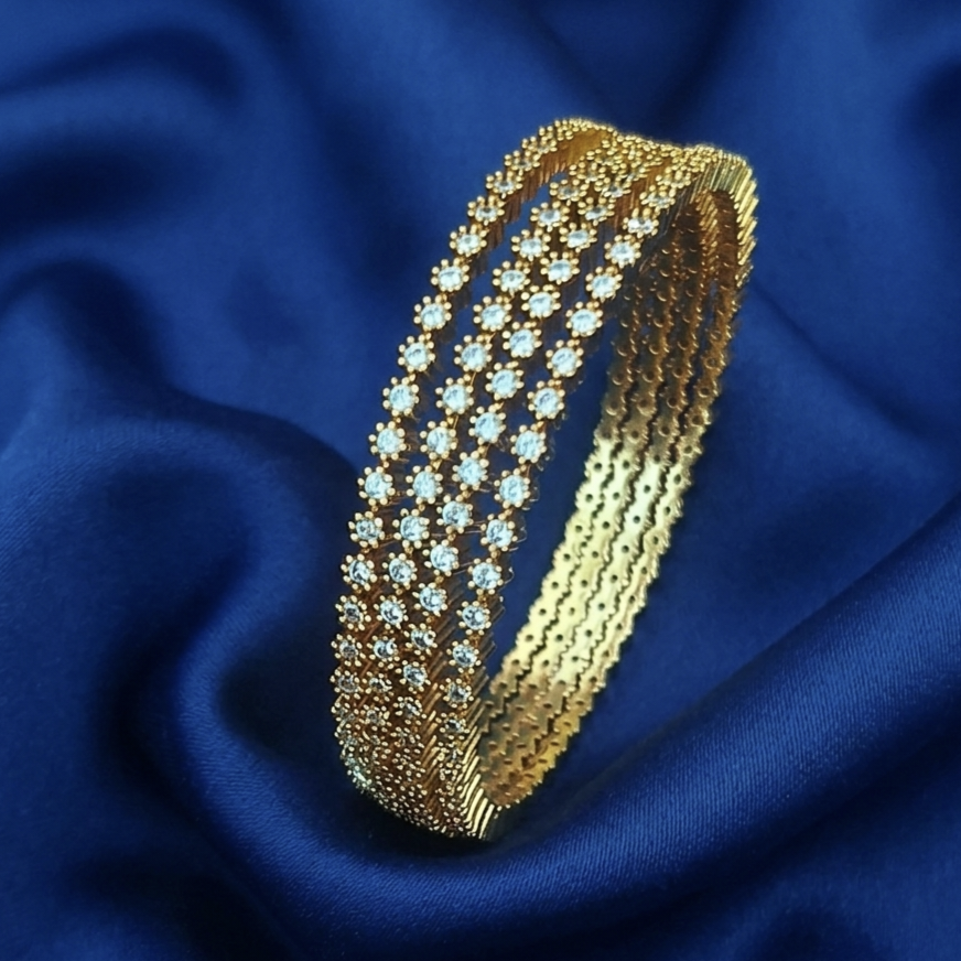 Diamond replica bangles B-61045