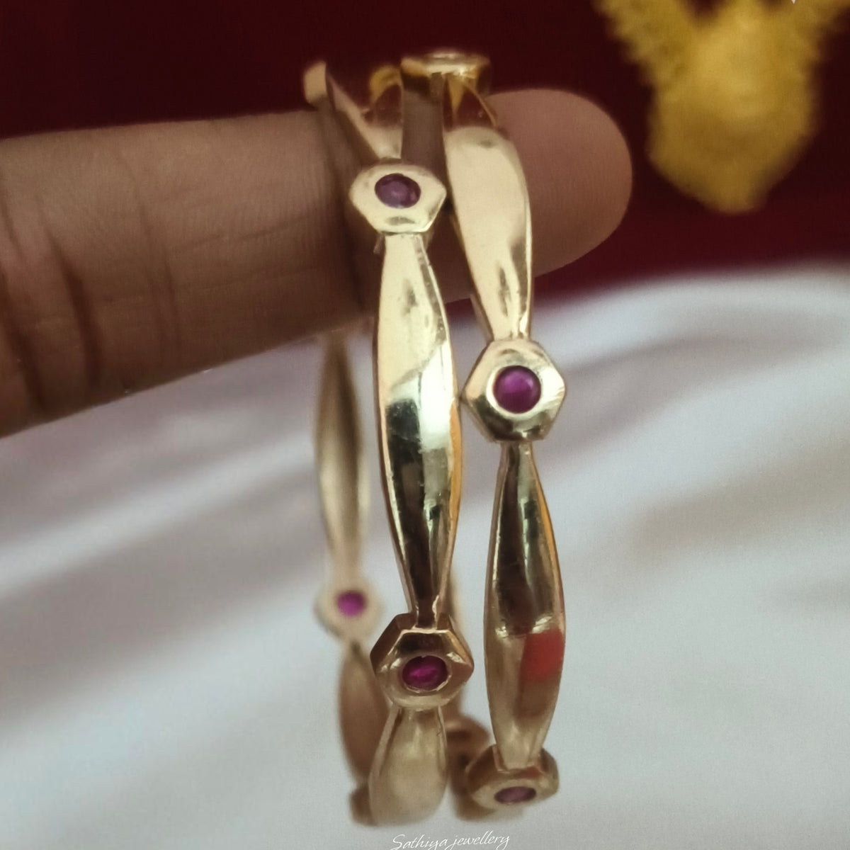 Pure impon unpolished bangles B- 61050
