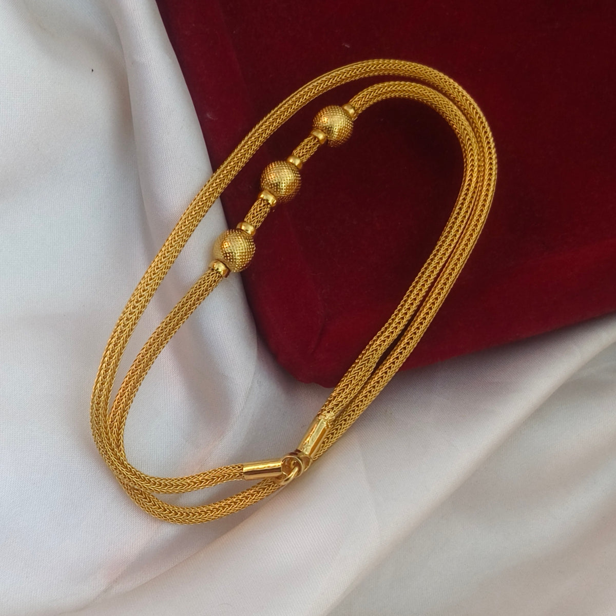 Plain ball mugappu chain 11057