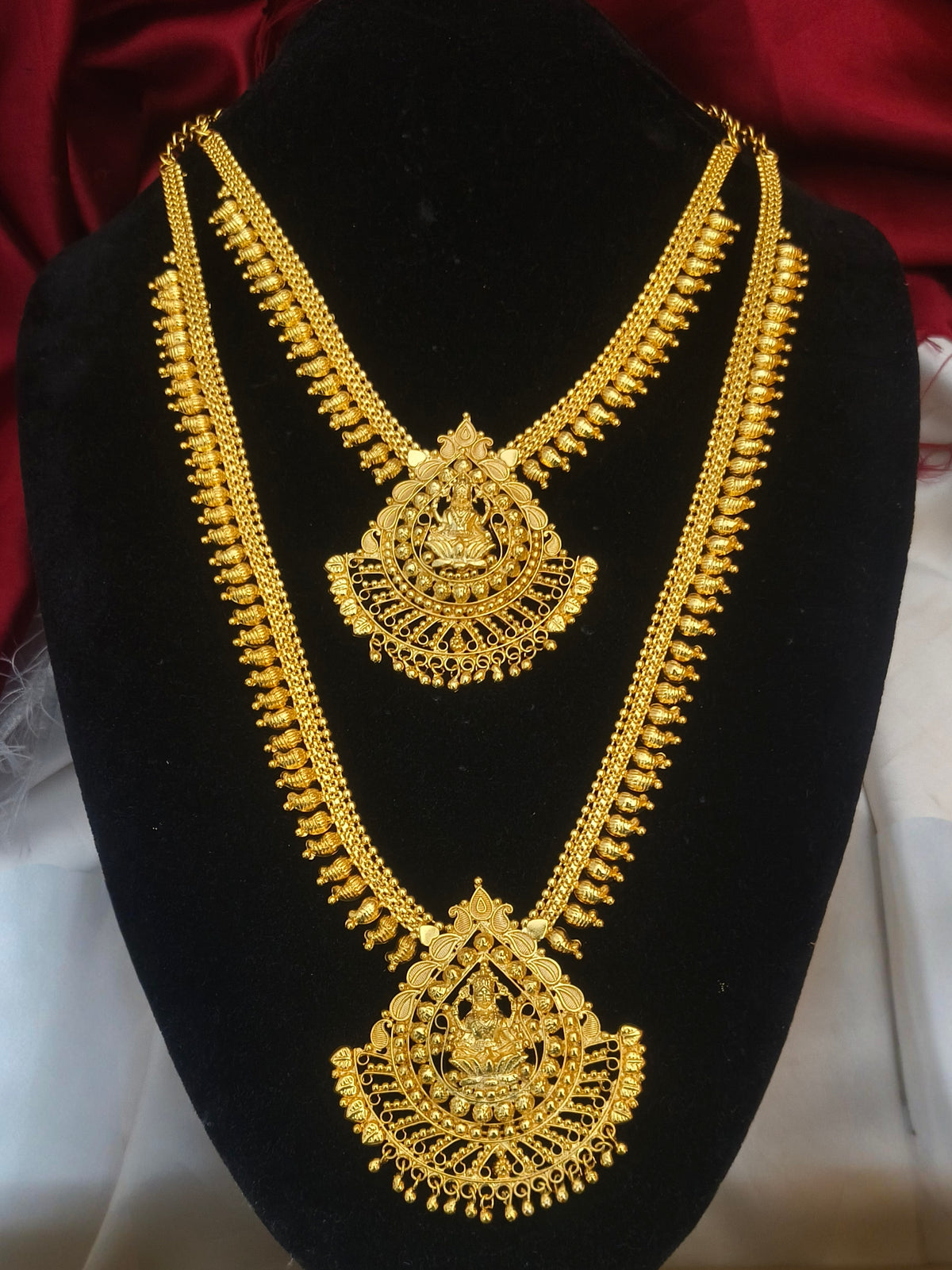 Lakshmi necklace and haaram combo 91016