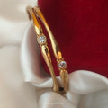 Pure Impon unpolished stoned bangles B- 61057