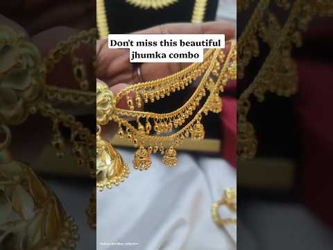 One gram forming jhumka with maatal E- 31104