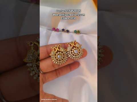 Versatile peacock-themed Changable earrings-E-1030