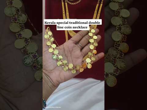 Double line Coin necklace kerala special N- 41062