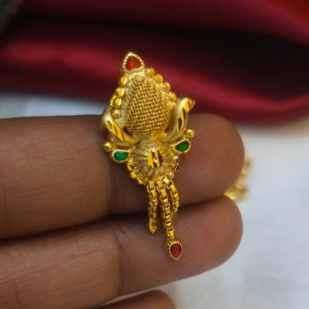 One gram forming polished earrings- E-1023