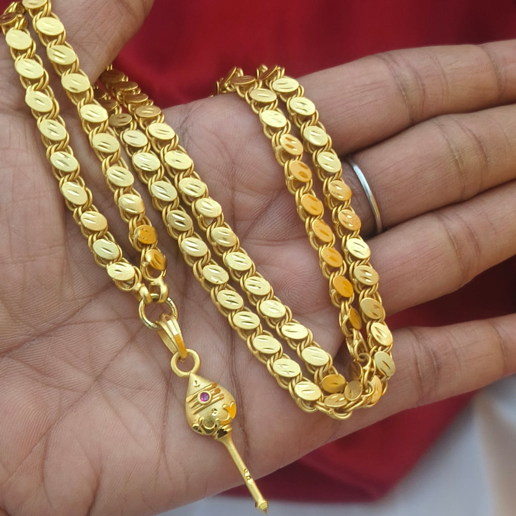 Vel Dollar Chain – One Gram Gold Forming- DL-1008