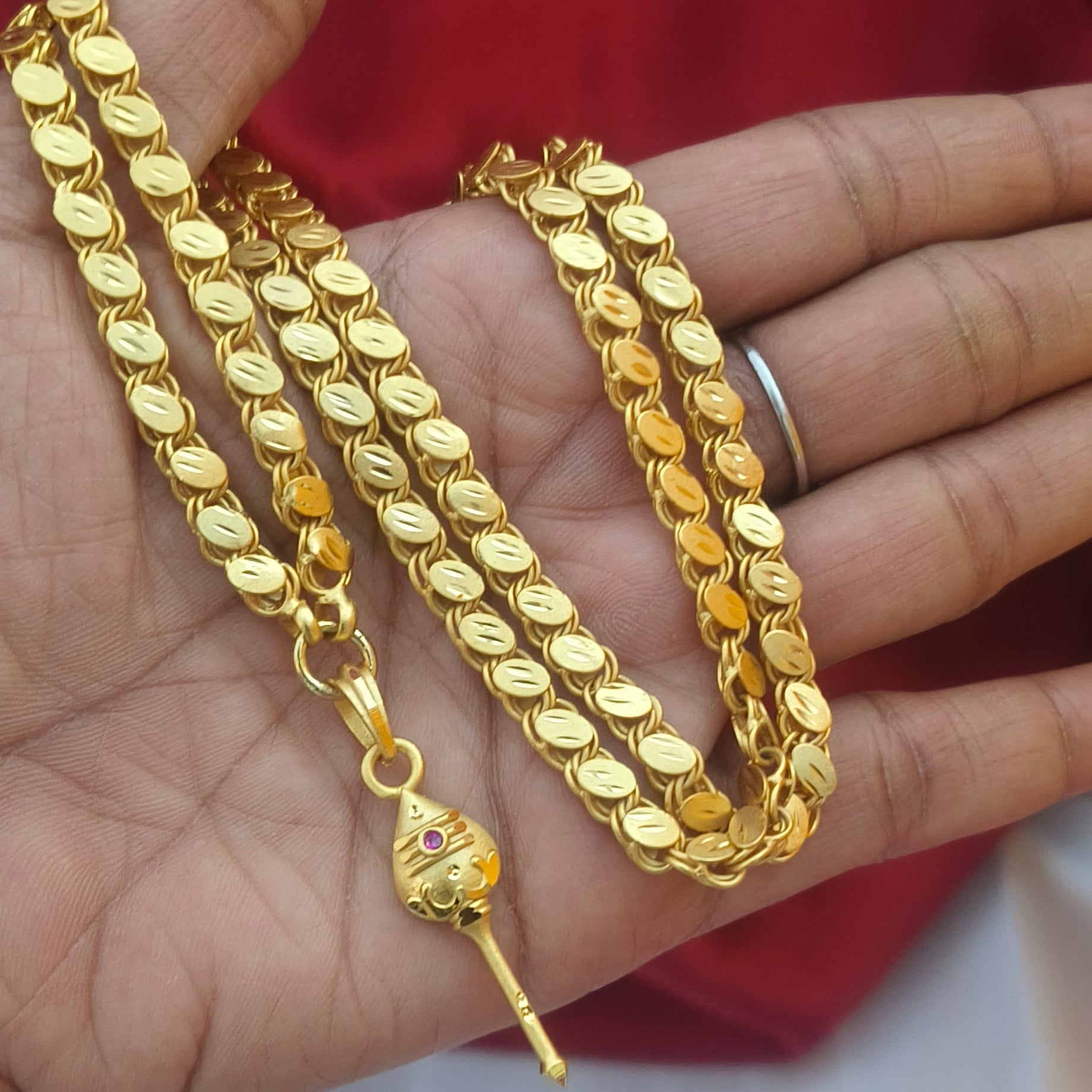 Vel Dollar Chain – One Gram Gold Forming- DL-1008