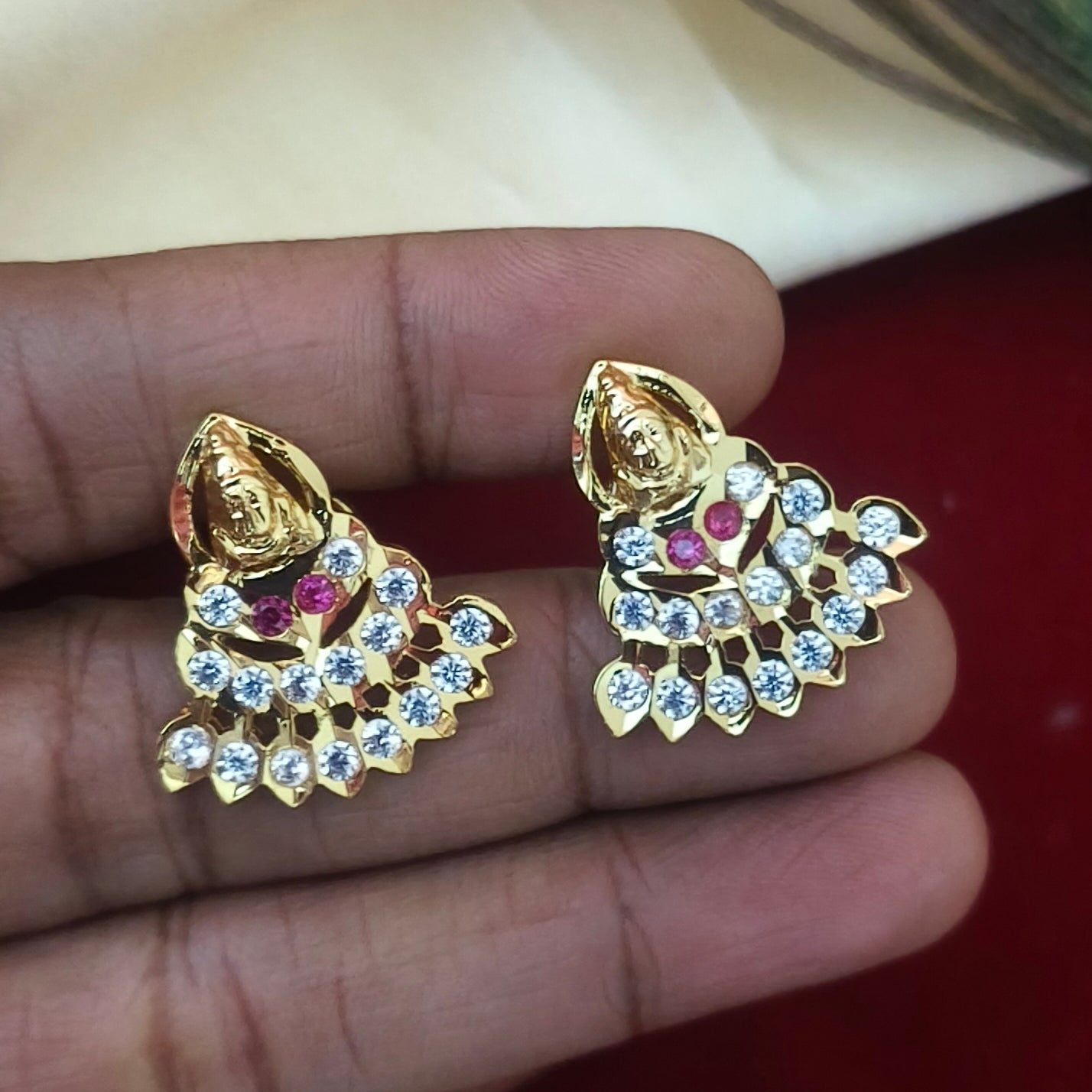 Impon Temple Jewelry Set - Traditional Elegance 91003