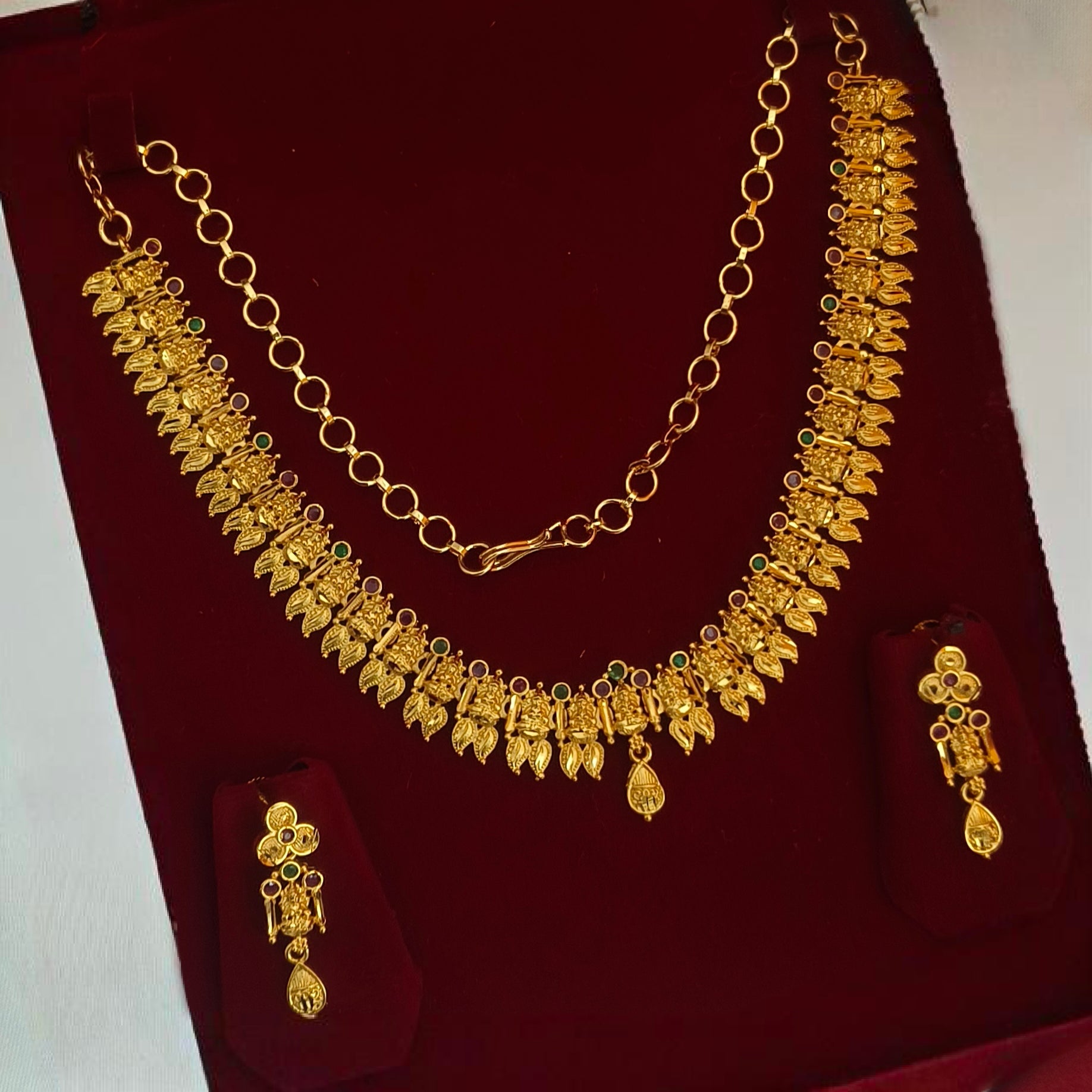 Lakshmi neckset one gram forming N-41015