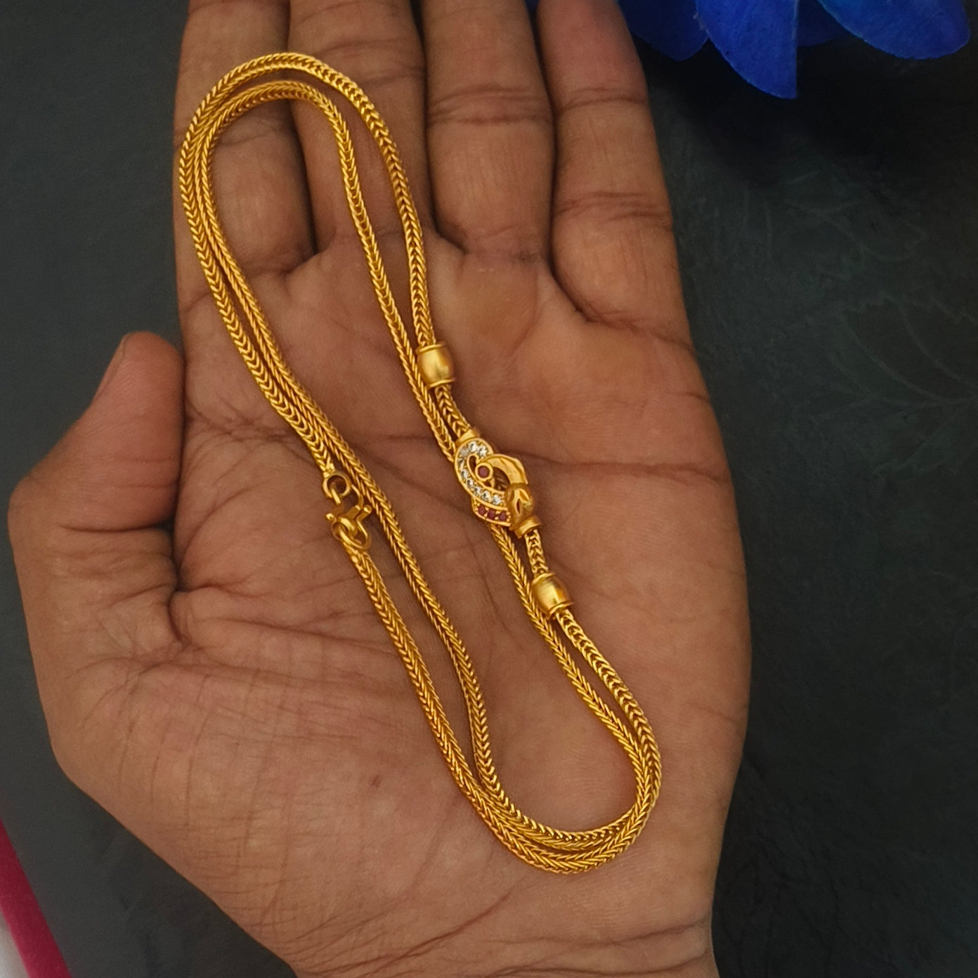 Peacock mugappu Chain CH- 11043