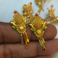 One gram forming polished earrings- E-1023